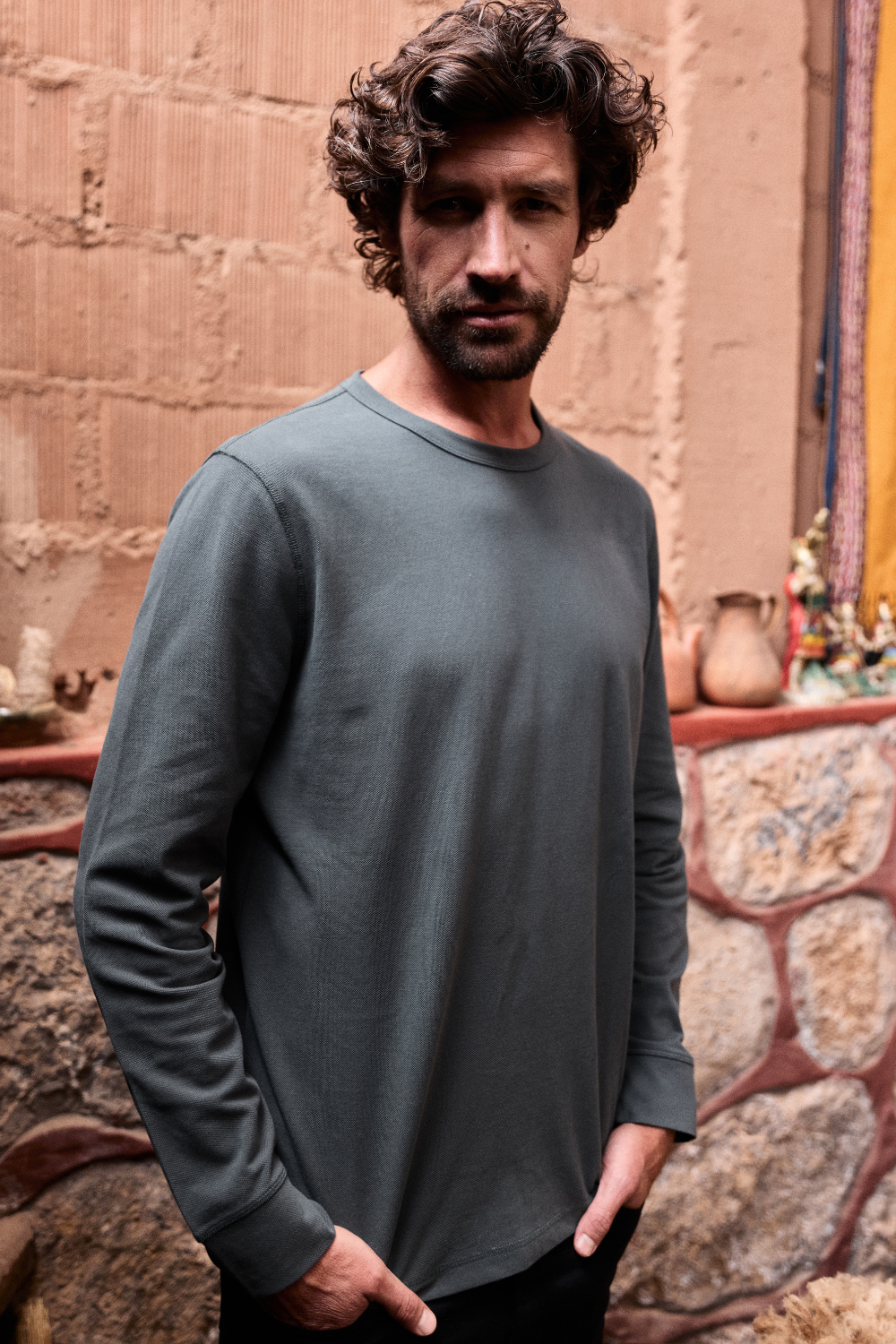 Polera Vilo Orgánica Verde Hombre