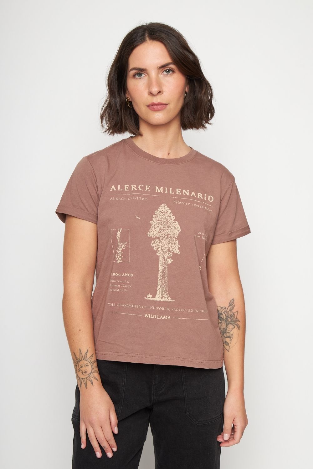 Polera Mira Orgánica Rosada Mujer