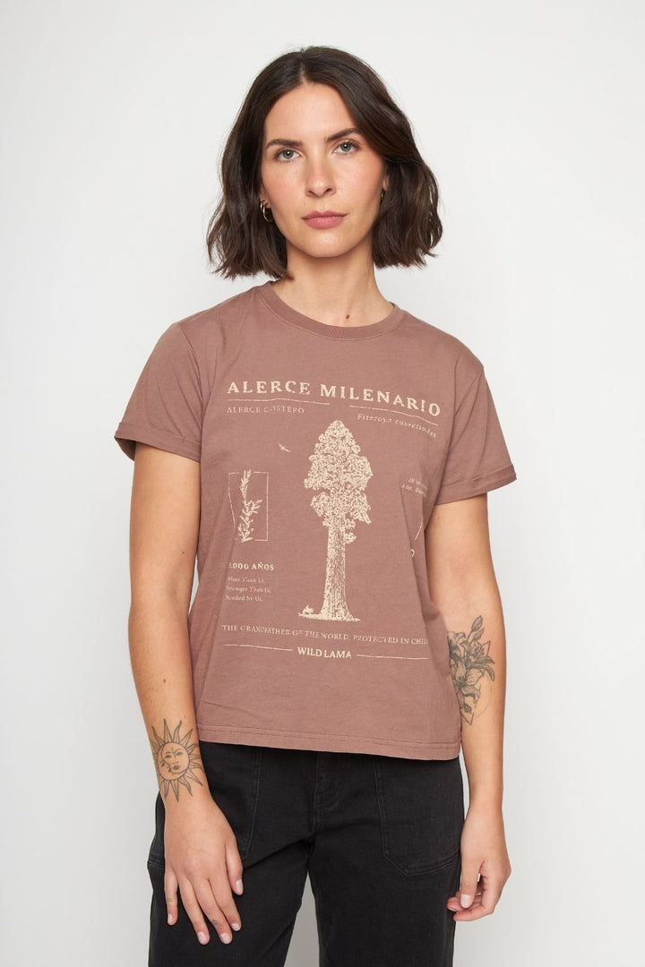 Polera Mira Orgánica Rosada Mujer