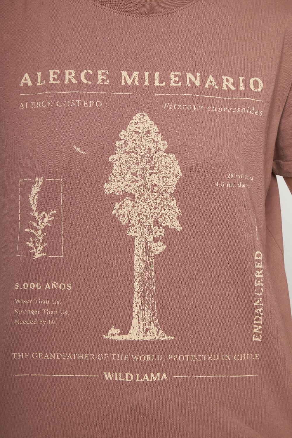 Polera Mira Orgánica Rosada Mujer