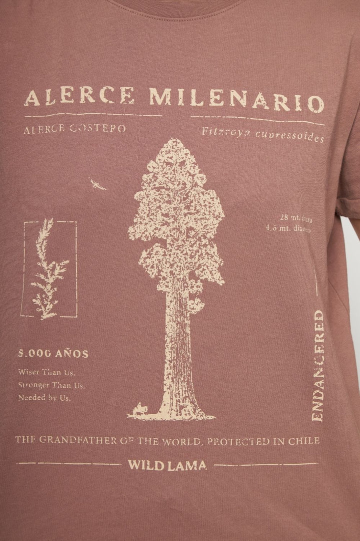 Polera Mira Orgánica Rosada Mujer