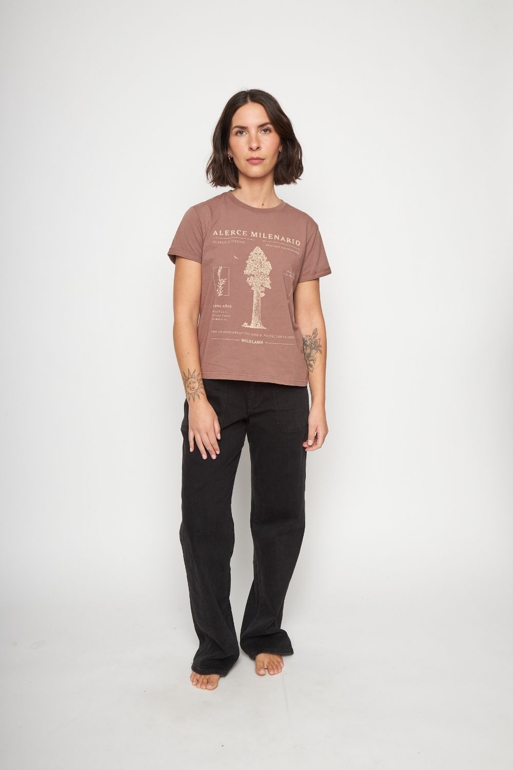 Polera Mira Orgánica Rosada Mujer