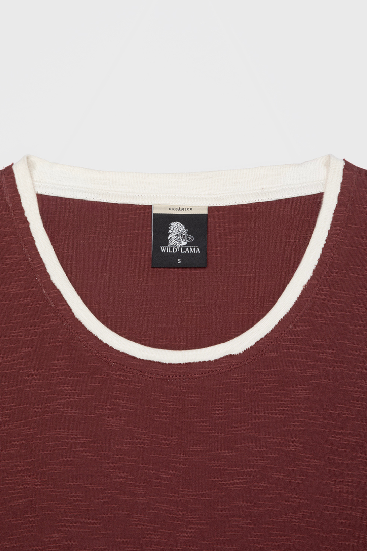 Polera Muri Orgánica Burdeo Mujer