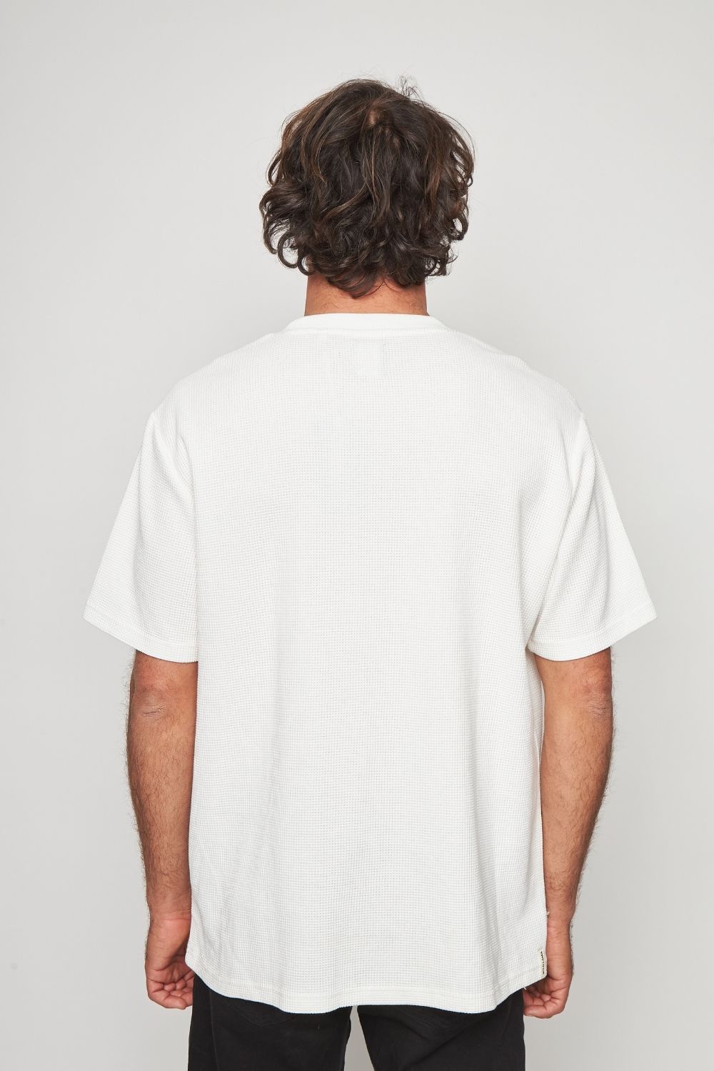Polera Pater Waffle Orgánica Blanca Hombre