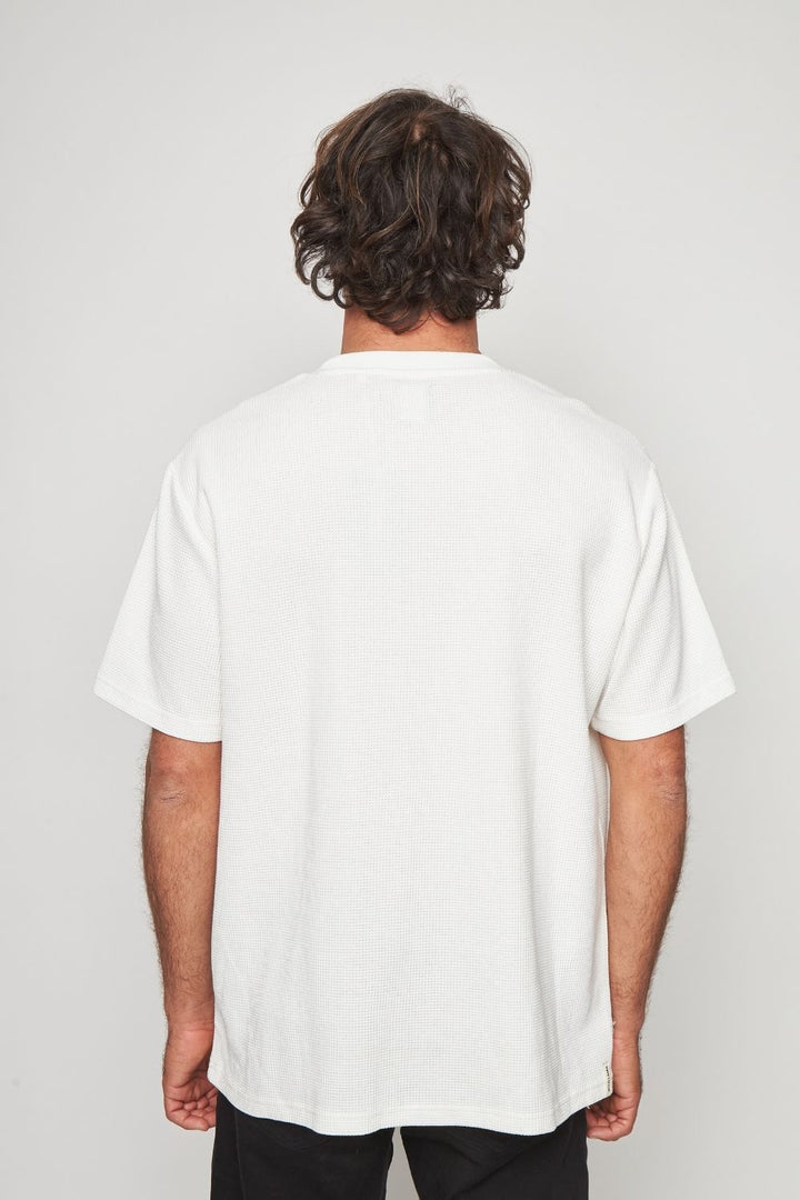 Polera Pater Waffle Orgánica Blanca Hombre
