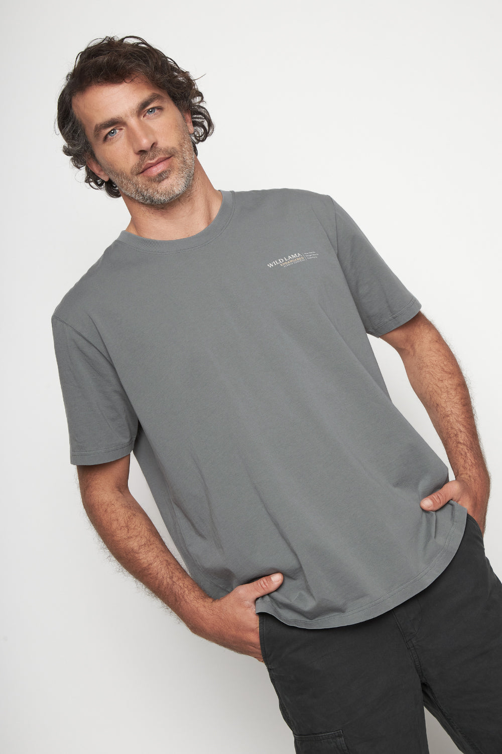 Polera Rolan Orgánica Azul Hombre