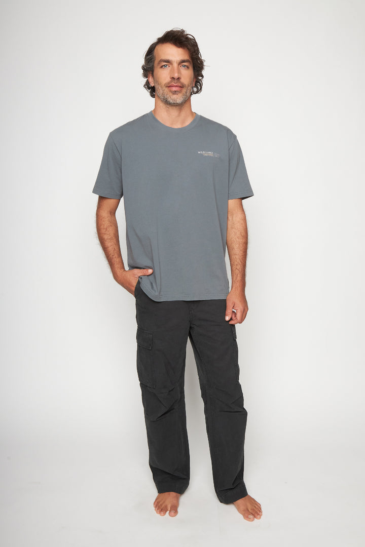 Polera Rolan Orgánica Azul Hombre