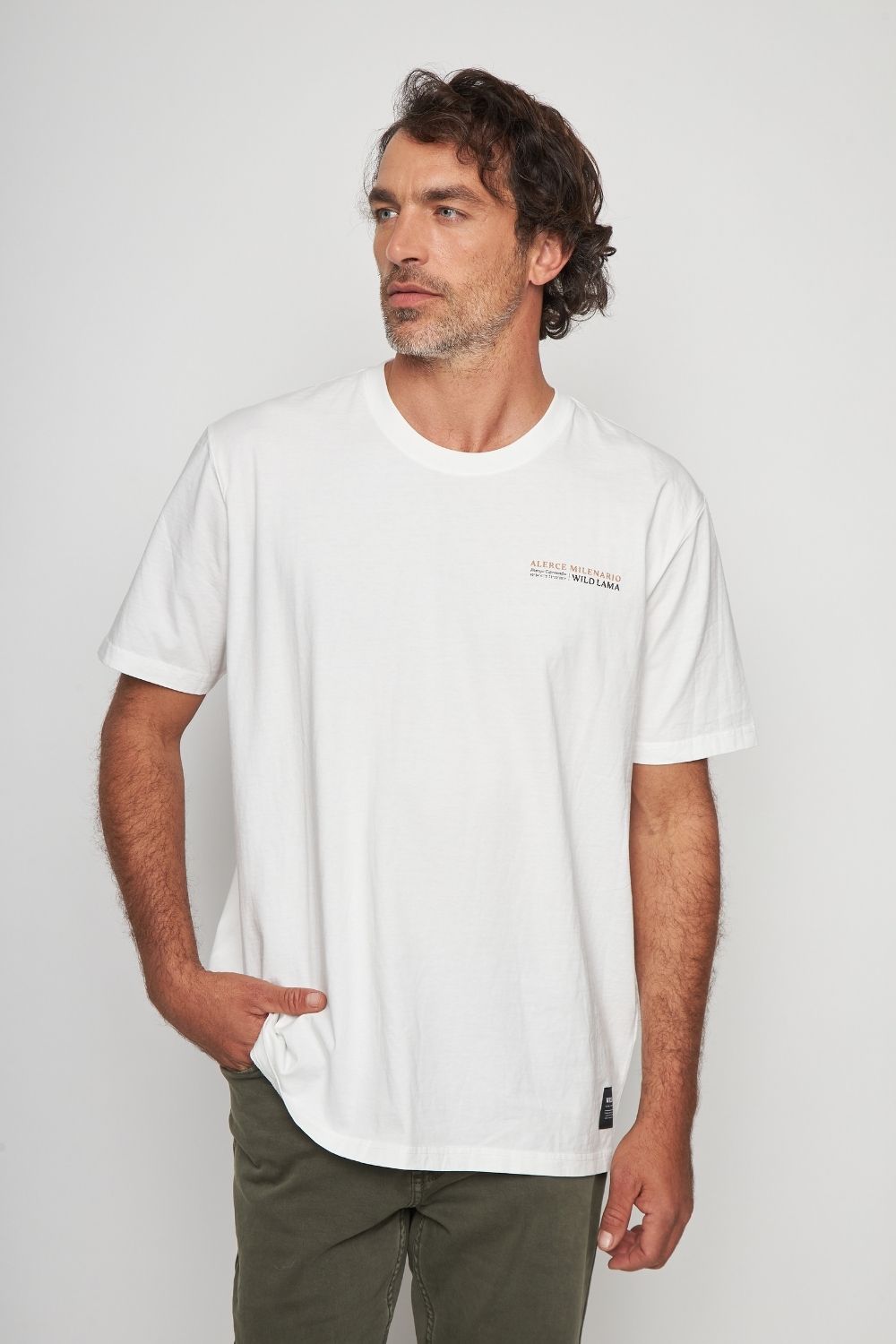 Polera Rolan Orgánica Blanca Hombre