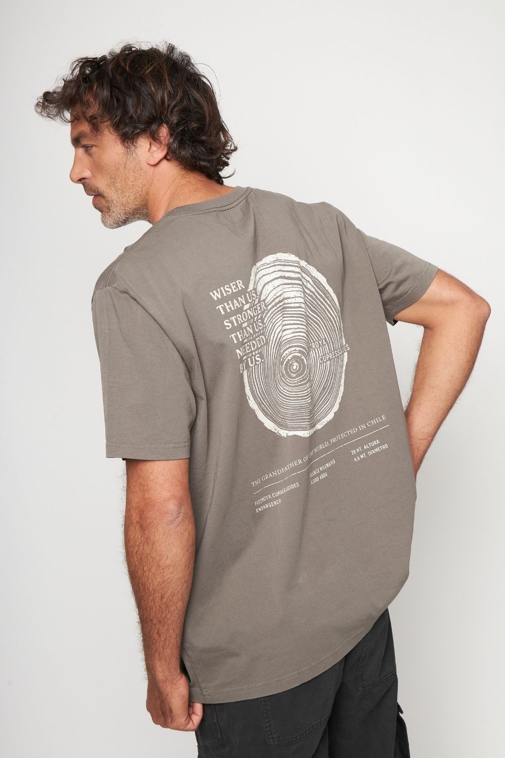 Polera Rolan Orgánica Café Hombre