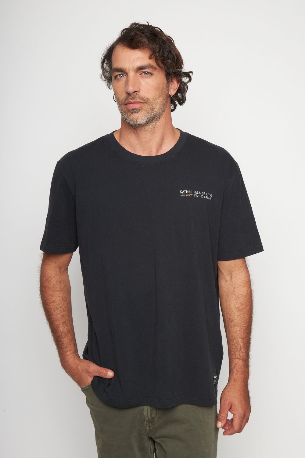 Polera Rolan Orgánica Negra Hombre