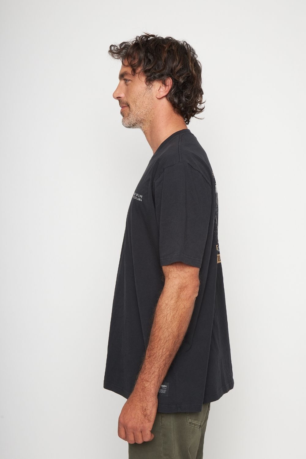 Polera Rolan Orgánica Negra Hombre