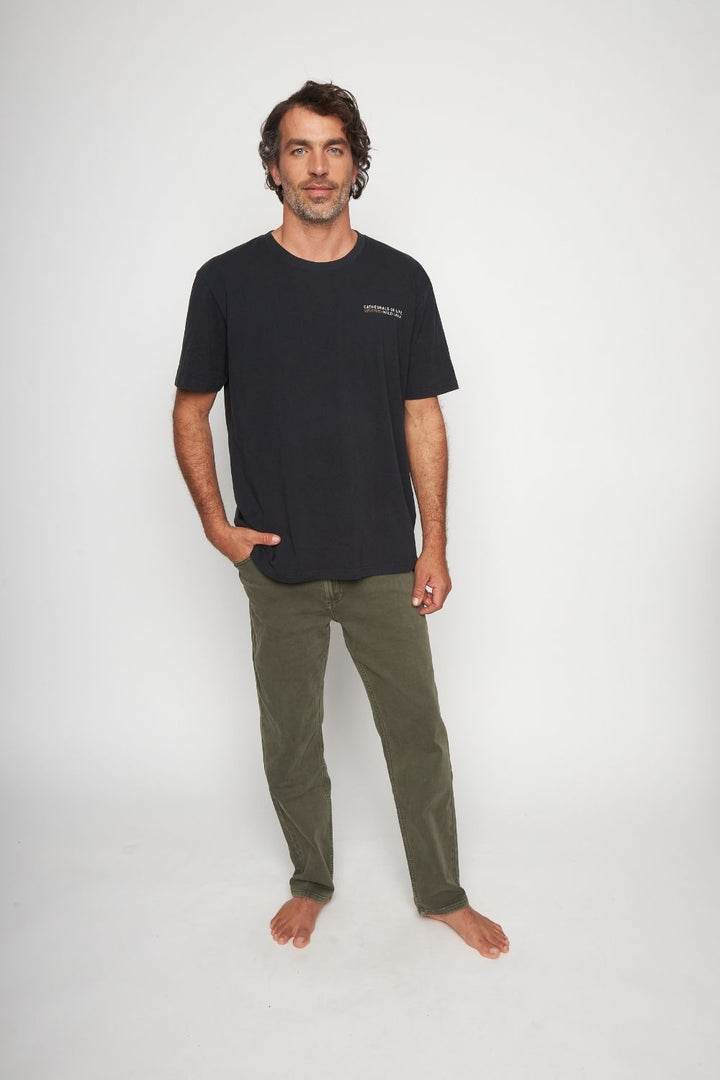 Polera Rolan Orgánica Negra Hombre