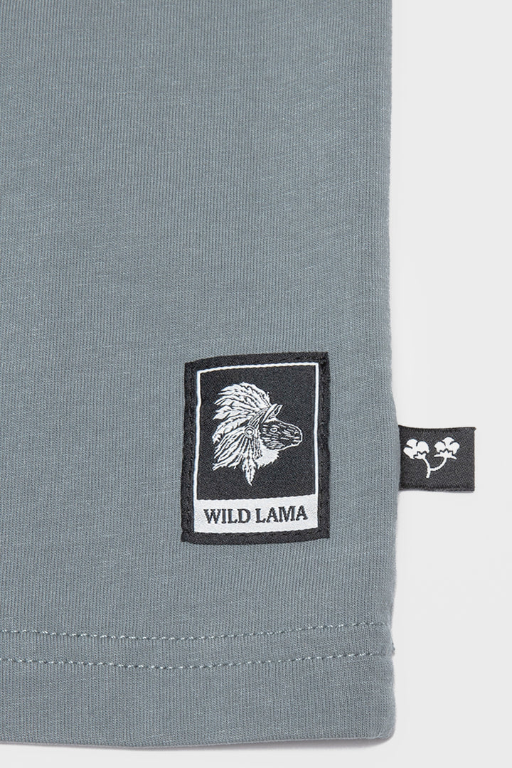 Polera Rolan Orgánica Azul Hombre