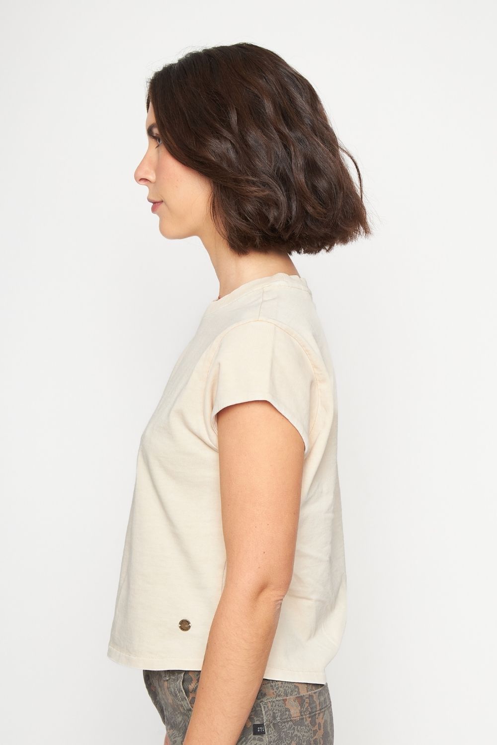 Polera Sari Orgánica Beige Mujer