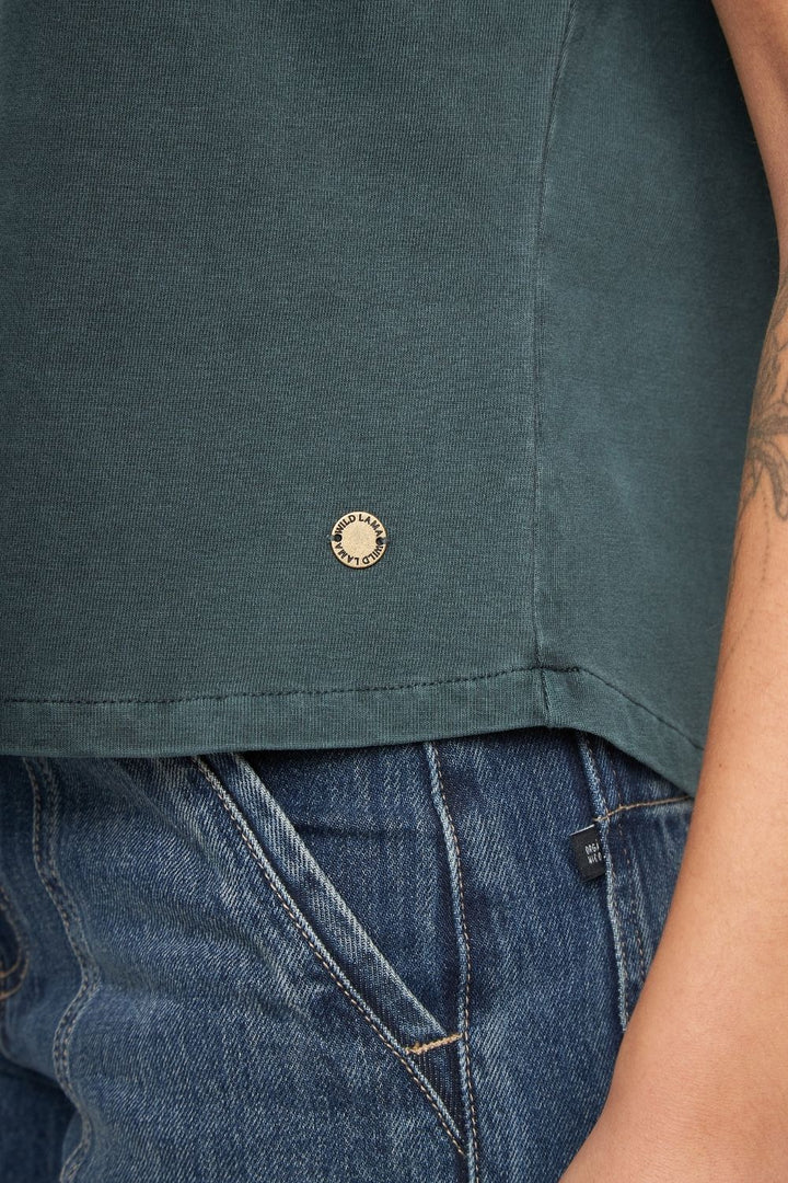 Polera Sari Orgánica Petróleo Mujer