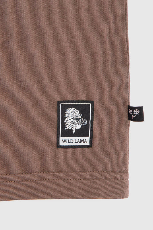 Polera Bat Orgánica Café Hombre