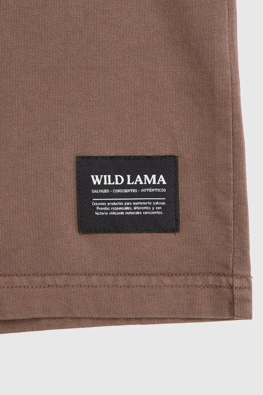 Polera Bat Orgánica Café Hombre