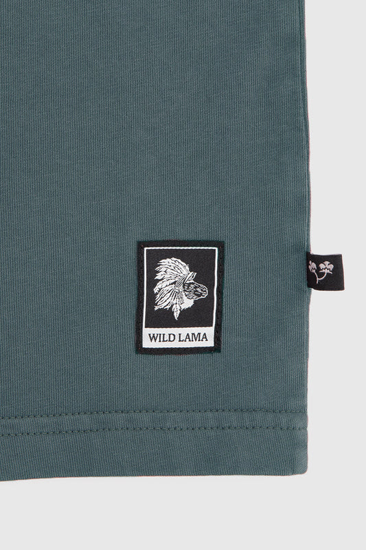 Polera Bat Orgánica Petróleo Hombre