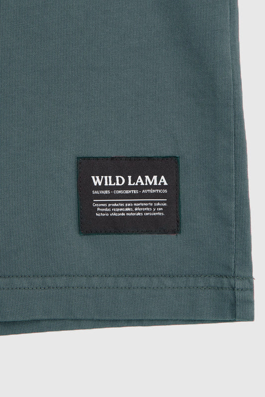 Polera Bat Orgánica Petróleo Hombre