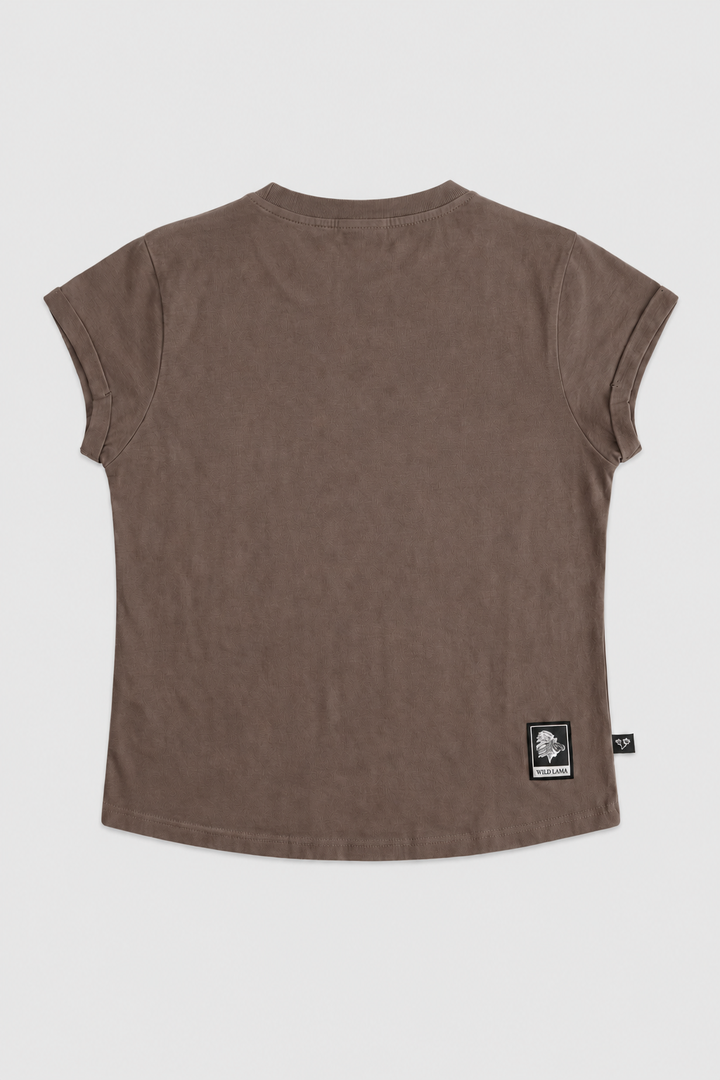 Polera Sari Organica Café Mujer