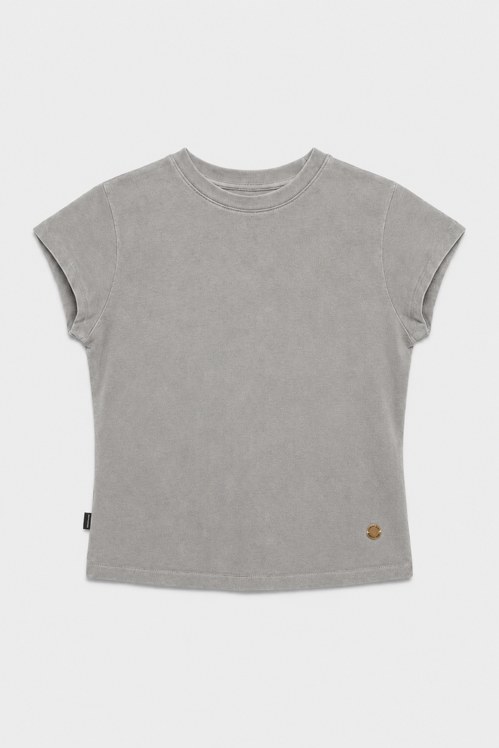 Polera Sari Organica Gris Mujer