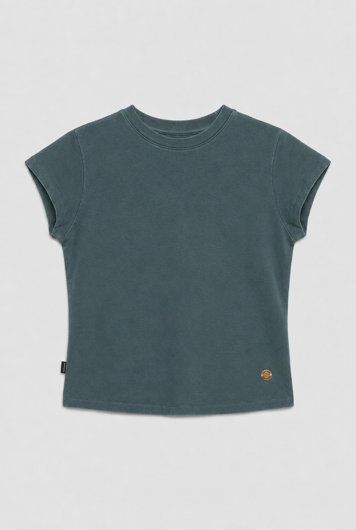 Polera Sari Orgánica Petróleo Mujer