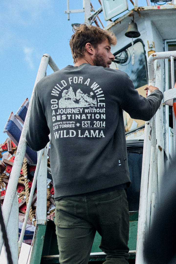 Polerón Kop Orgánico Negro Hombre