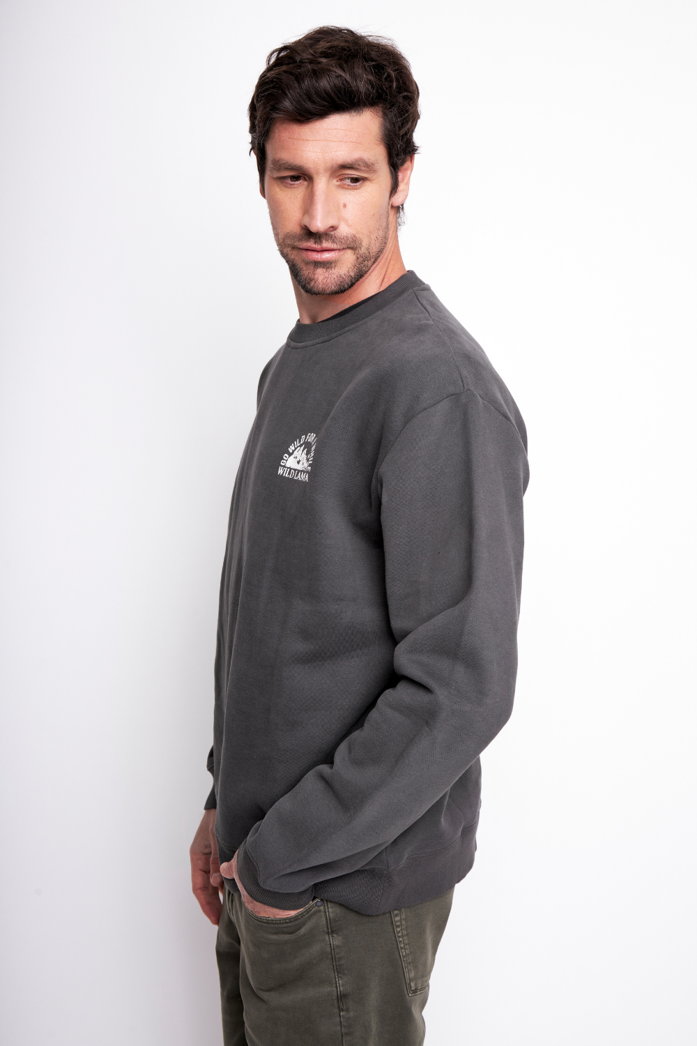 Polerón Kop Orgánico Negro Hombre