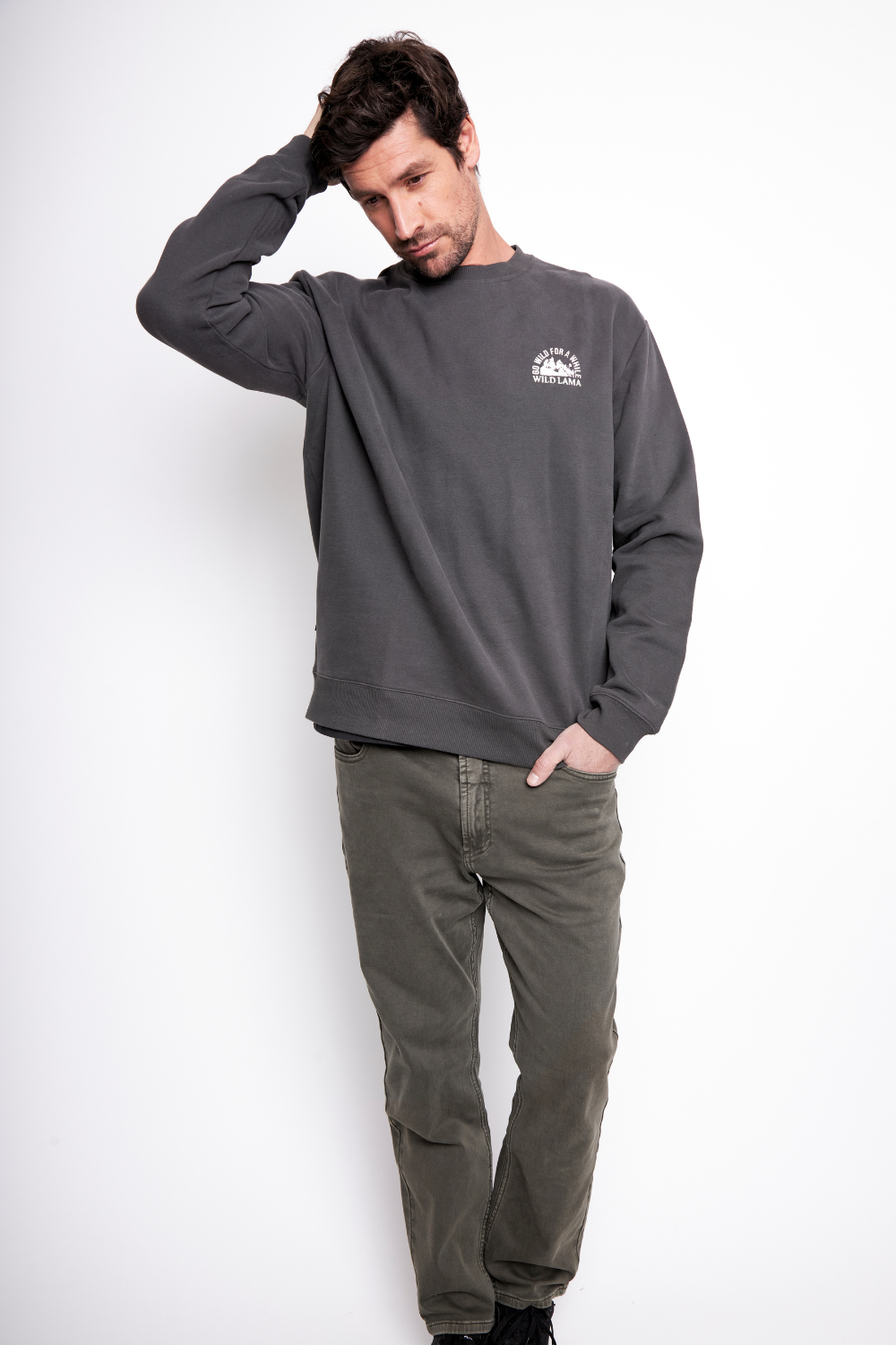 Polerón Kop Orgánico Negro Hombre