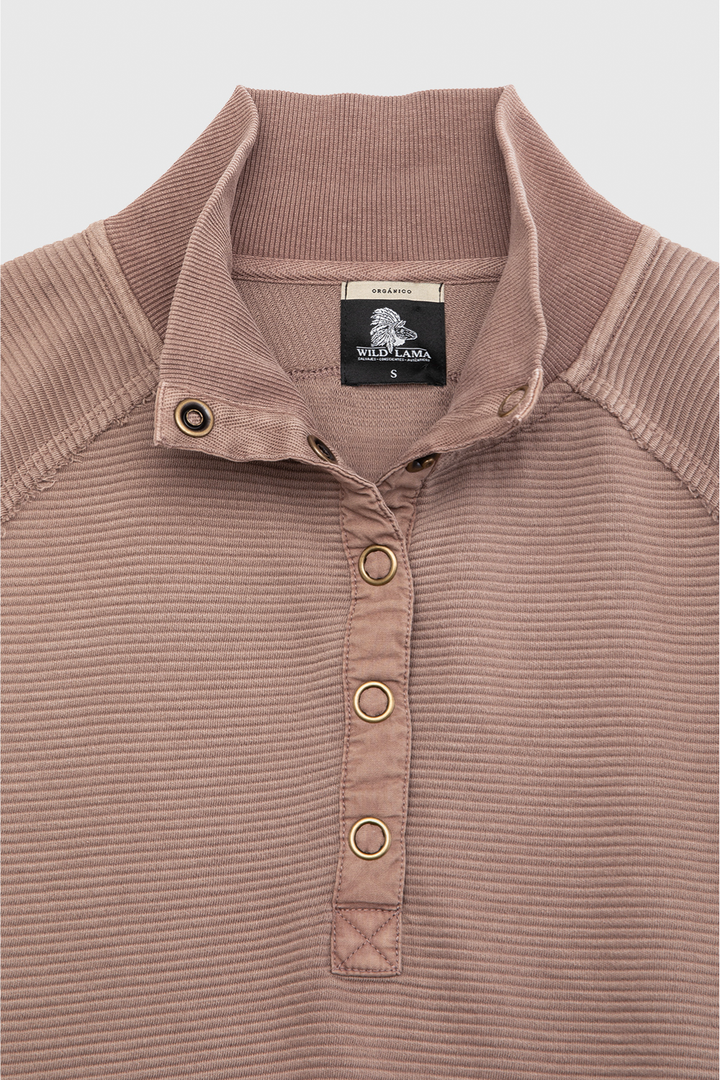 Polerón Raiza Orgánico Café Mujer