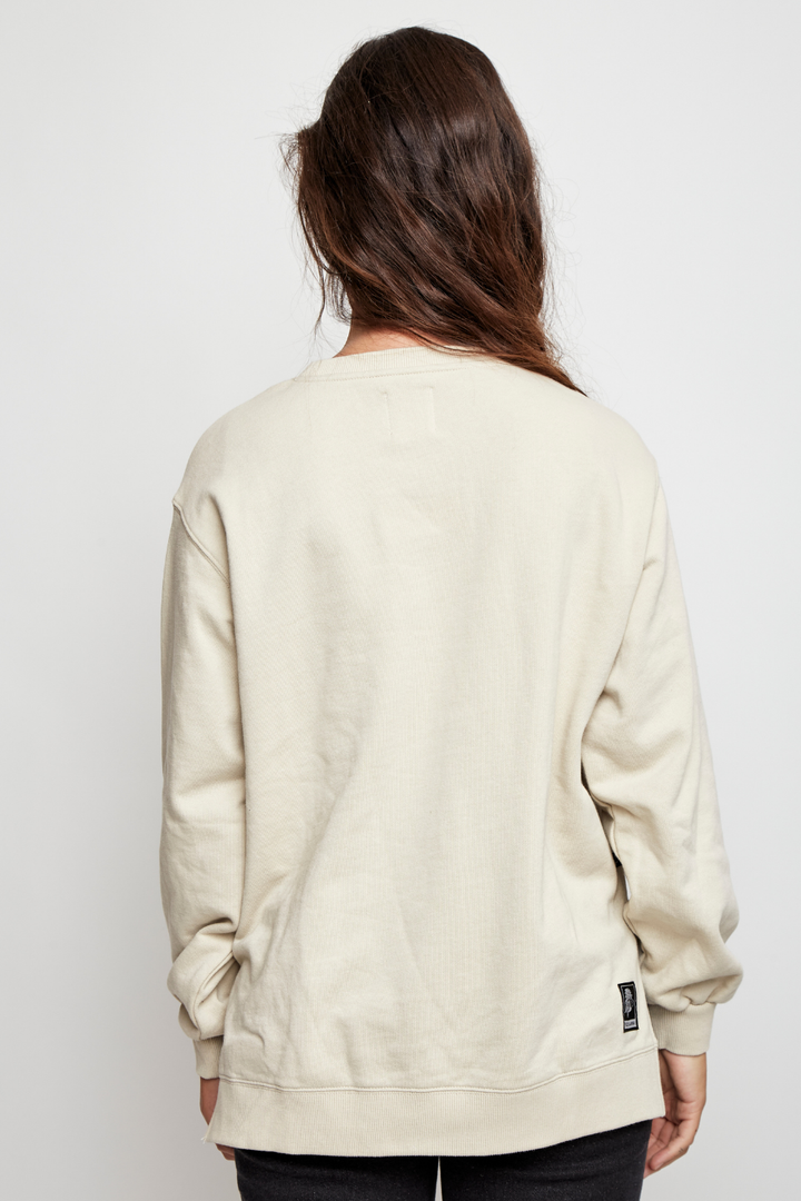 Polerón Riga Orgánico Beige Mujer