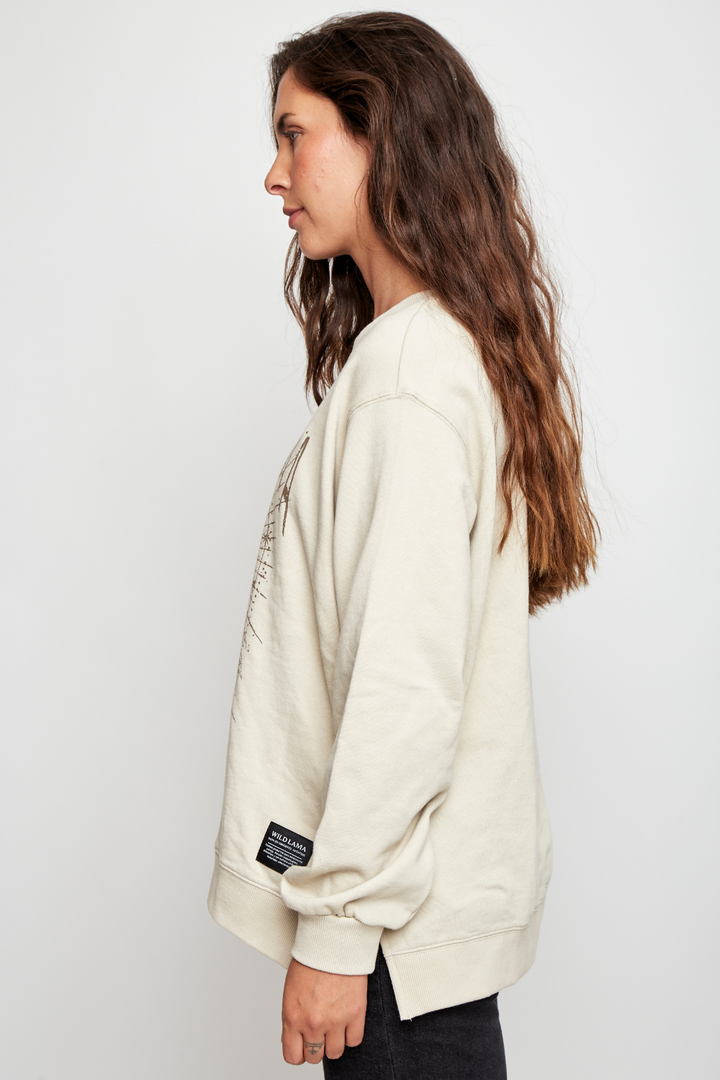 Polerón Riga Orgánico Beige Mujer