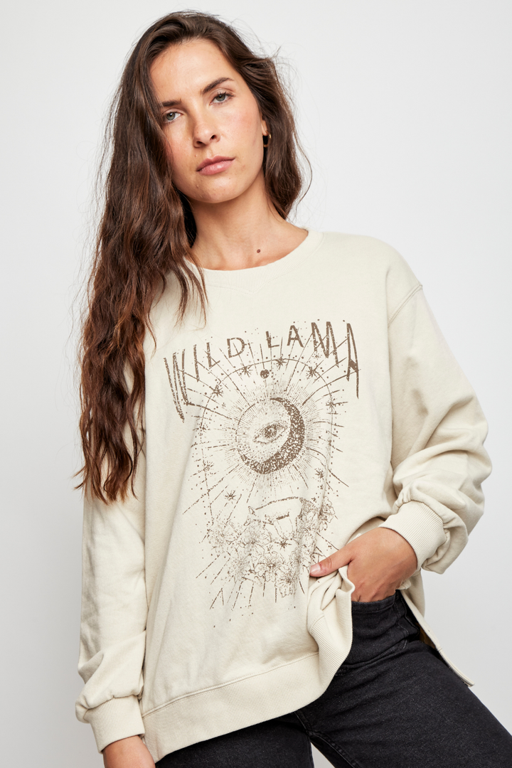 Polerón Riga Orgánico Beige Mujer