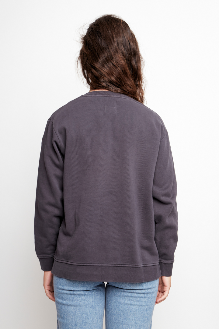 Polerón Samsa Orgánico Gris Oscuro Mujer