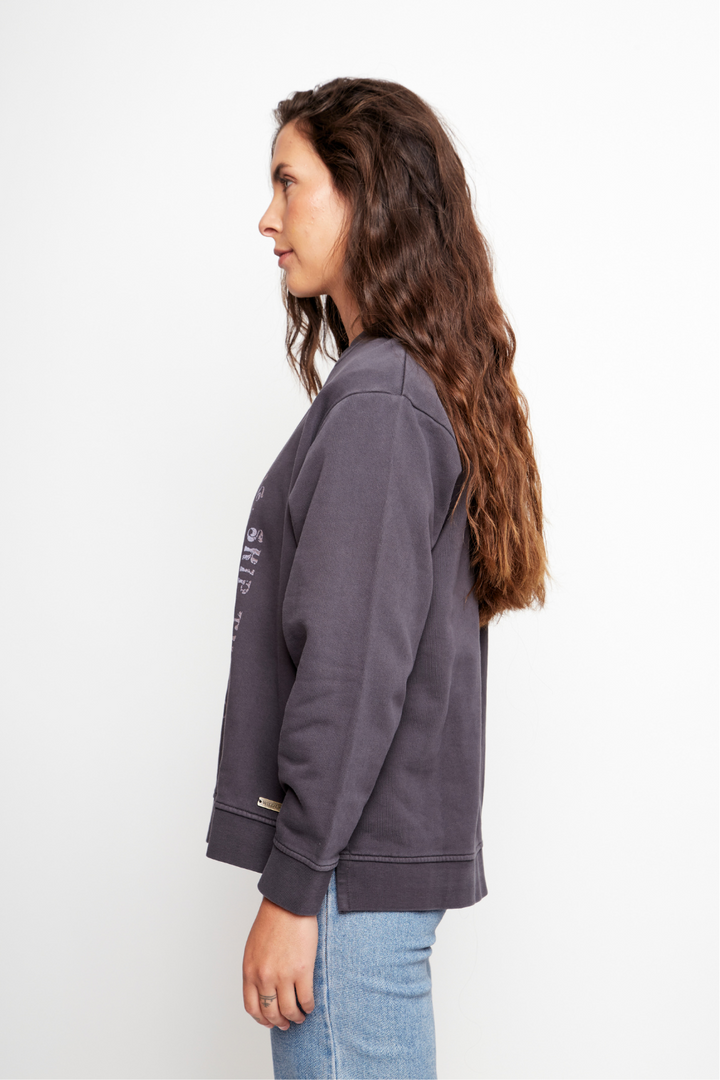 Polerón Samsa Orgánico Gris Oscuro Mujer