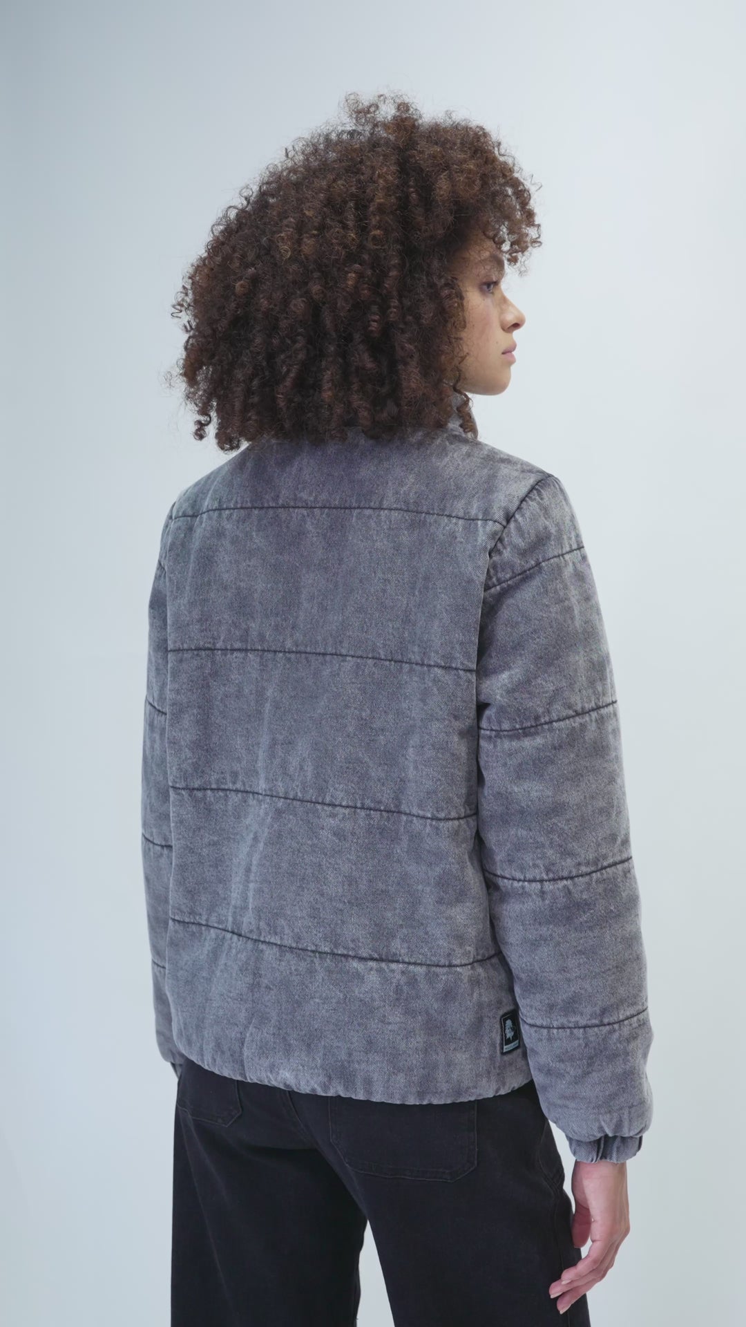 Parka Virae Orgánica Negra Mujer