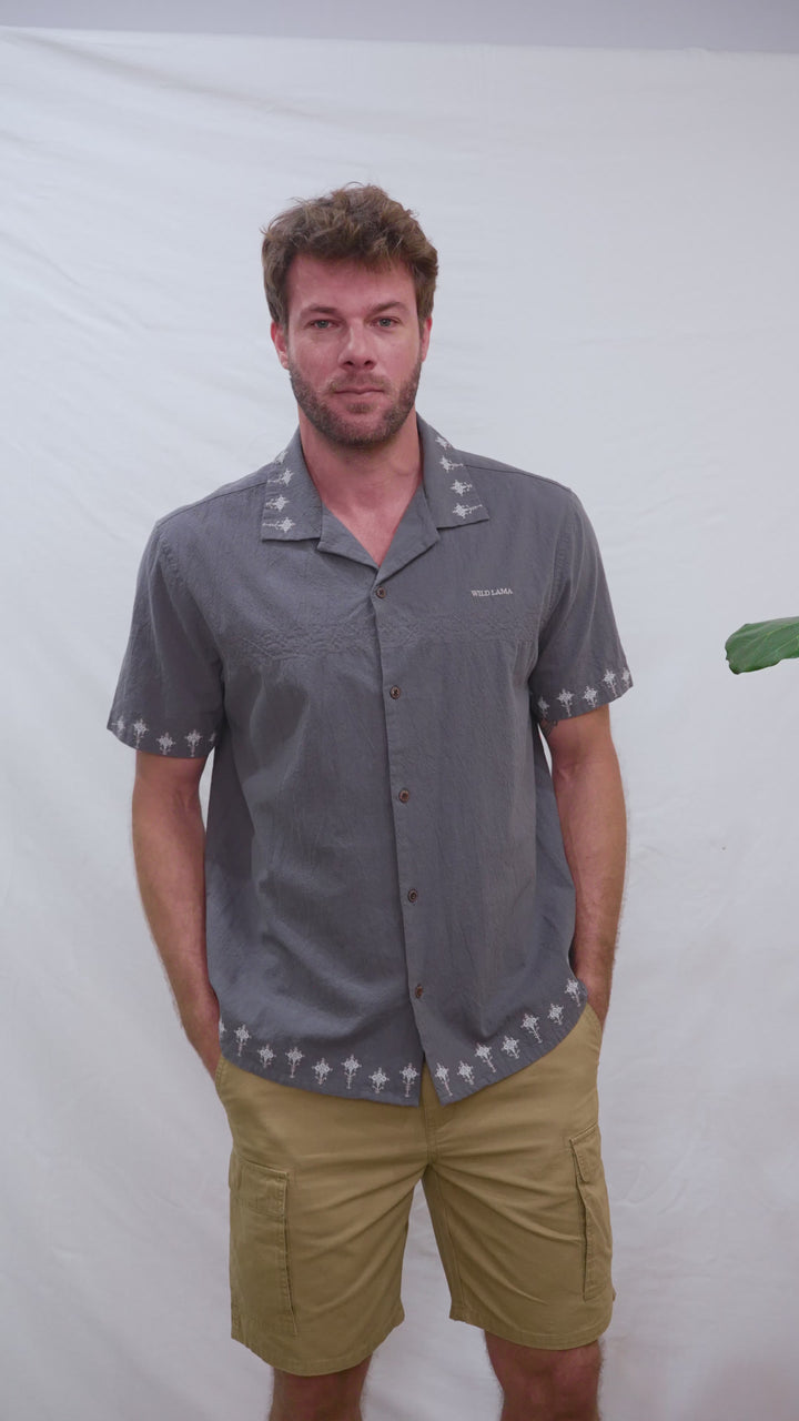 Camisa Tralco Orgánica Gris Hombre