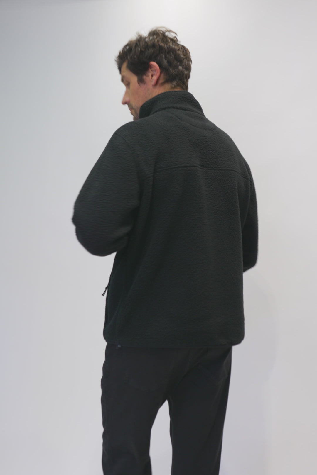 Polar Tambo Reciclado Negro Hombre