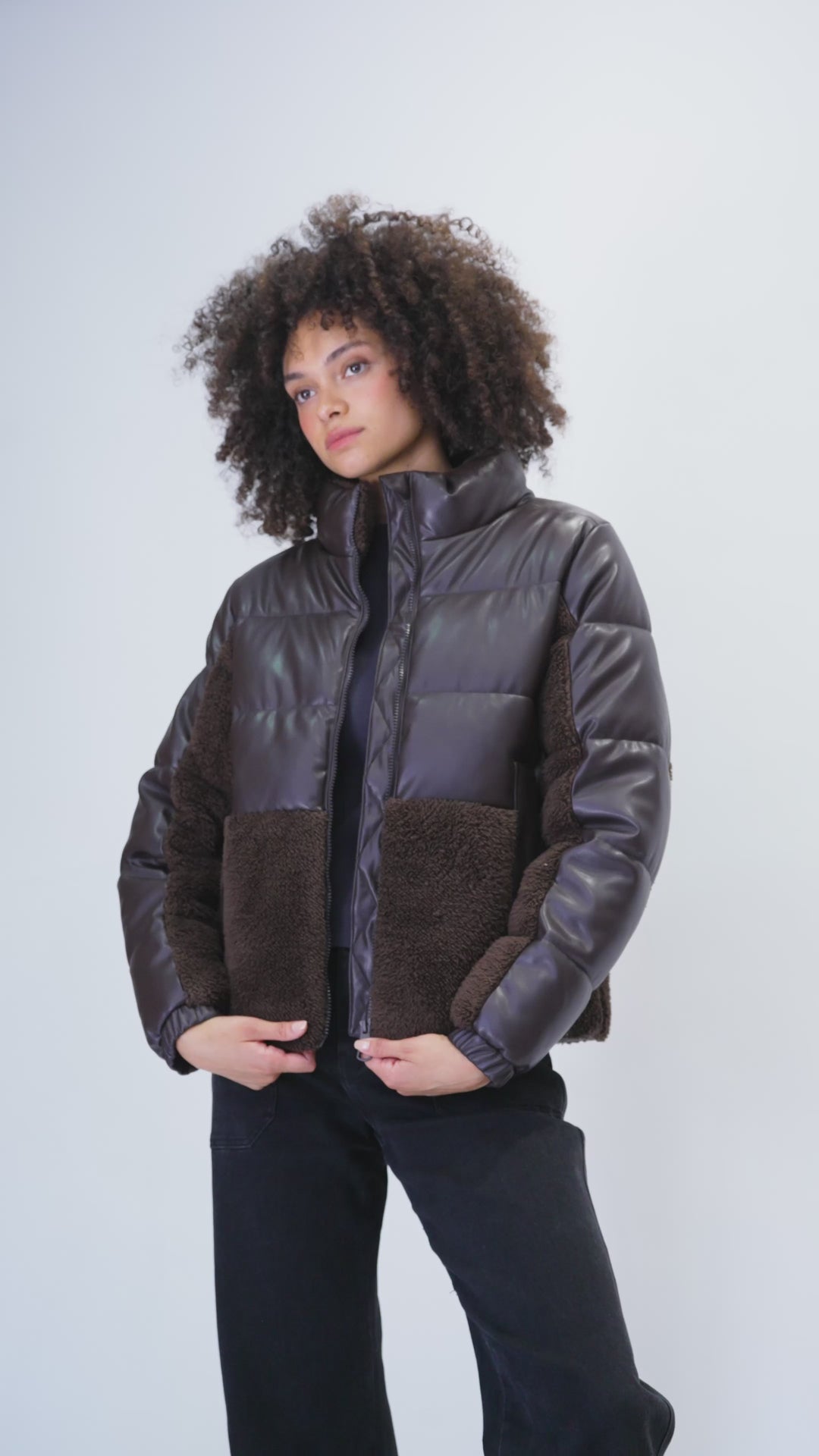 Parka Tala Reciclada Café Mujer