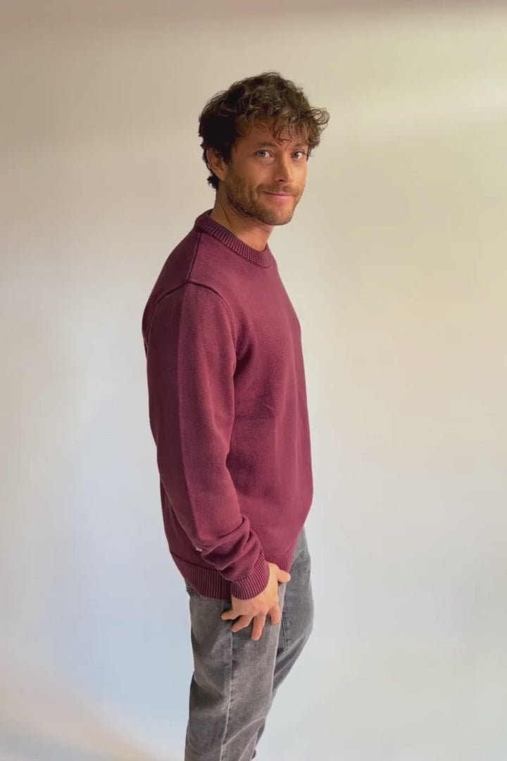 Sweater Tros Orgánico Burdeo Hombre