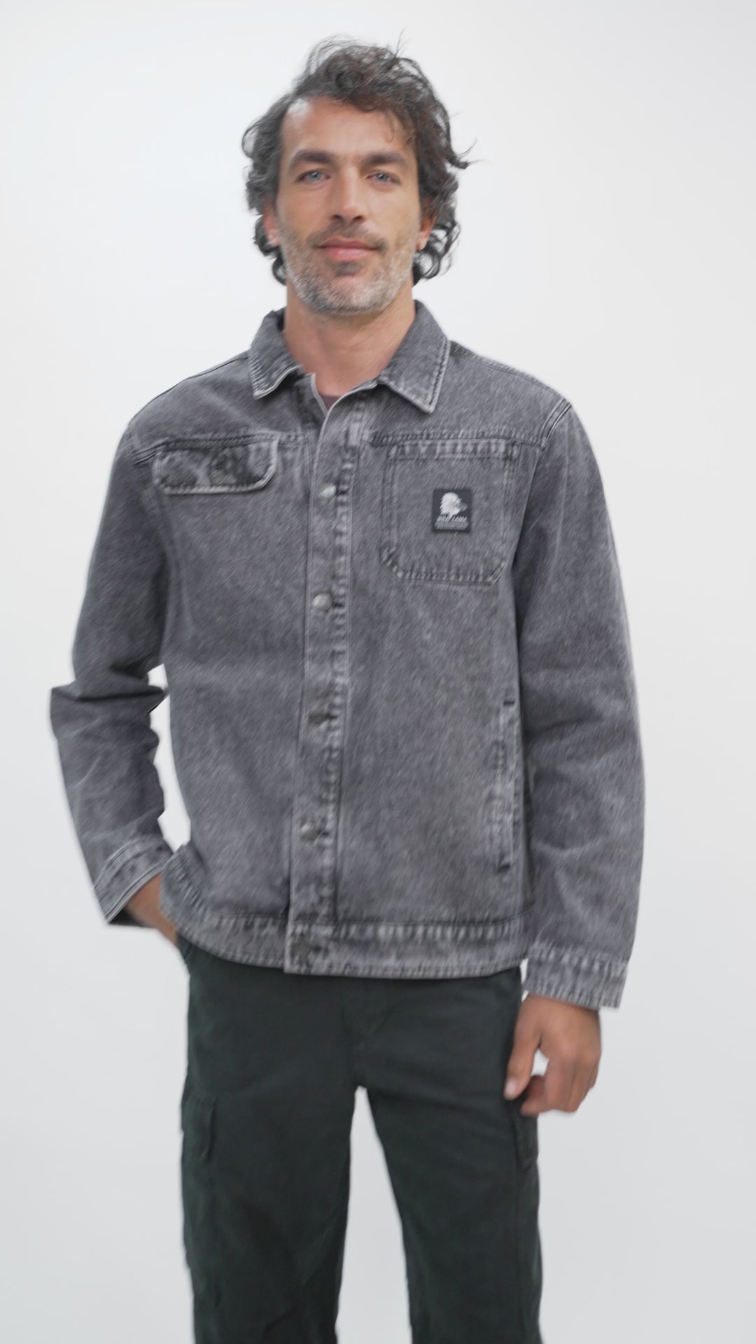 Chaqueta Petro Orgánica Negra Hombre