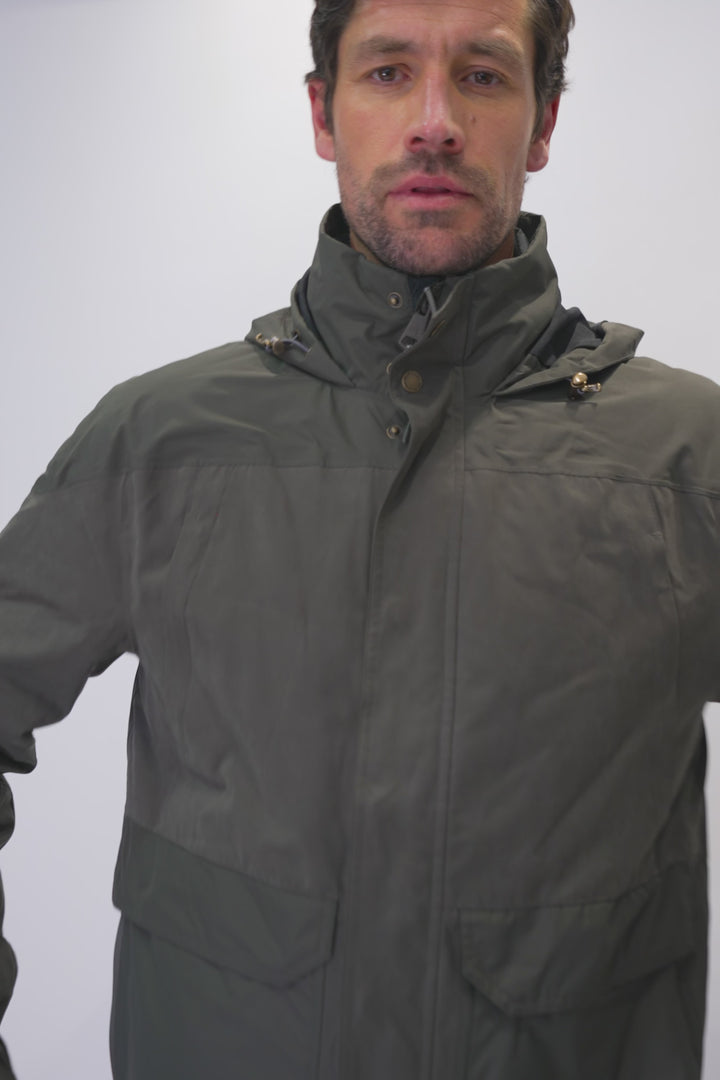 Parka Ruga 3 en 1 Reciclada Verde Hombre