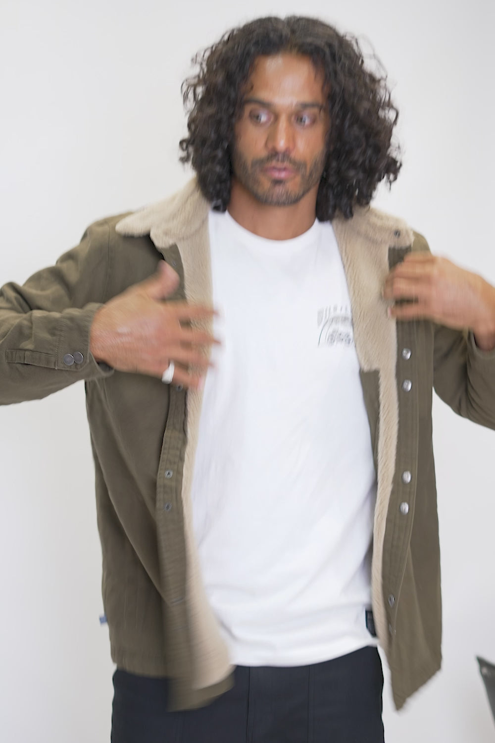 Chaqueta Ulmo Teddy Orgánica Verde Hombre