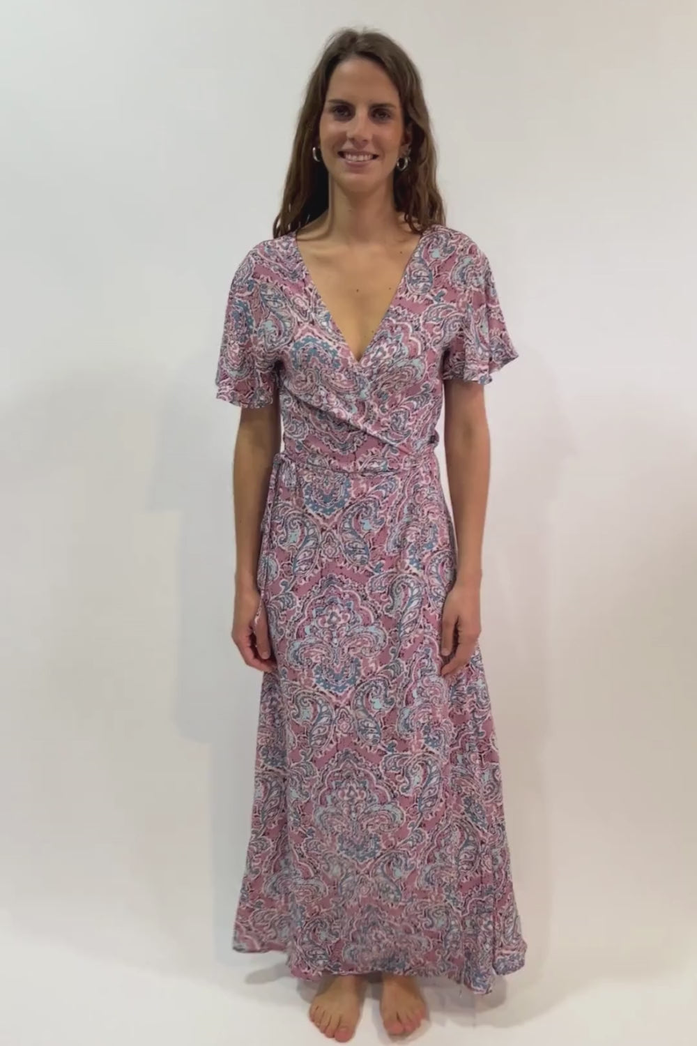 Vestido Aura Viscosa Rosado Mujer