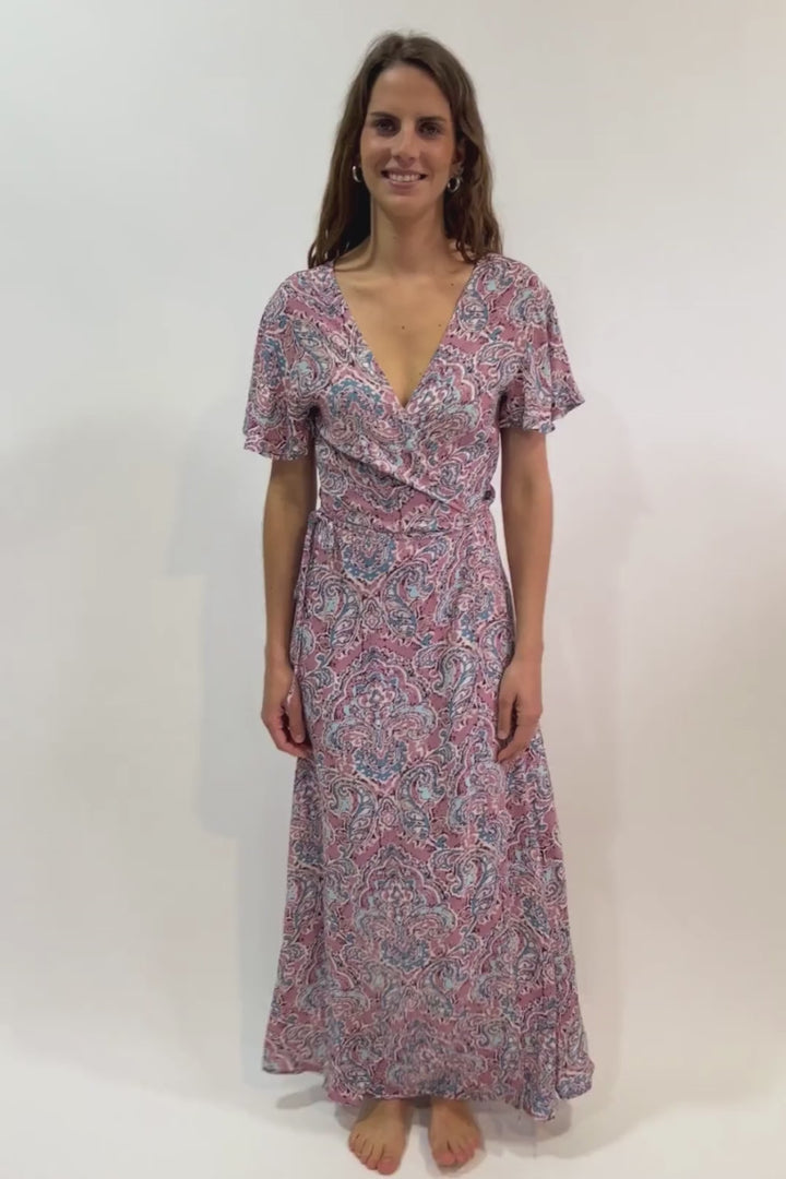 Vestido Aura Viscosa Rosado Mujer