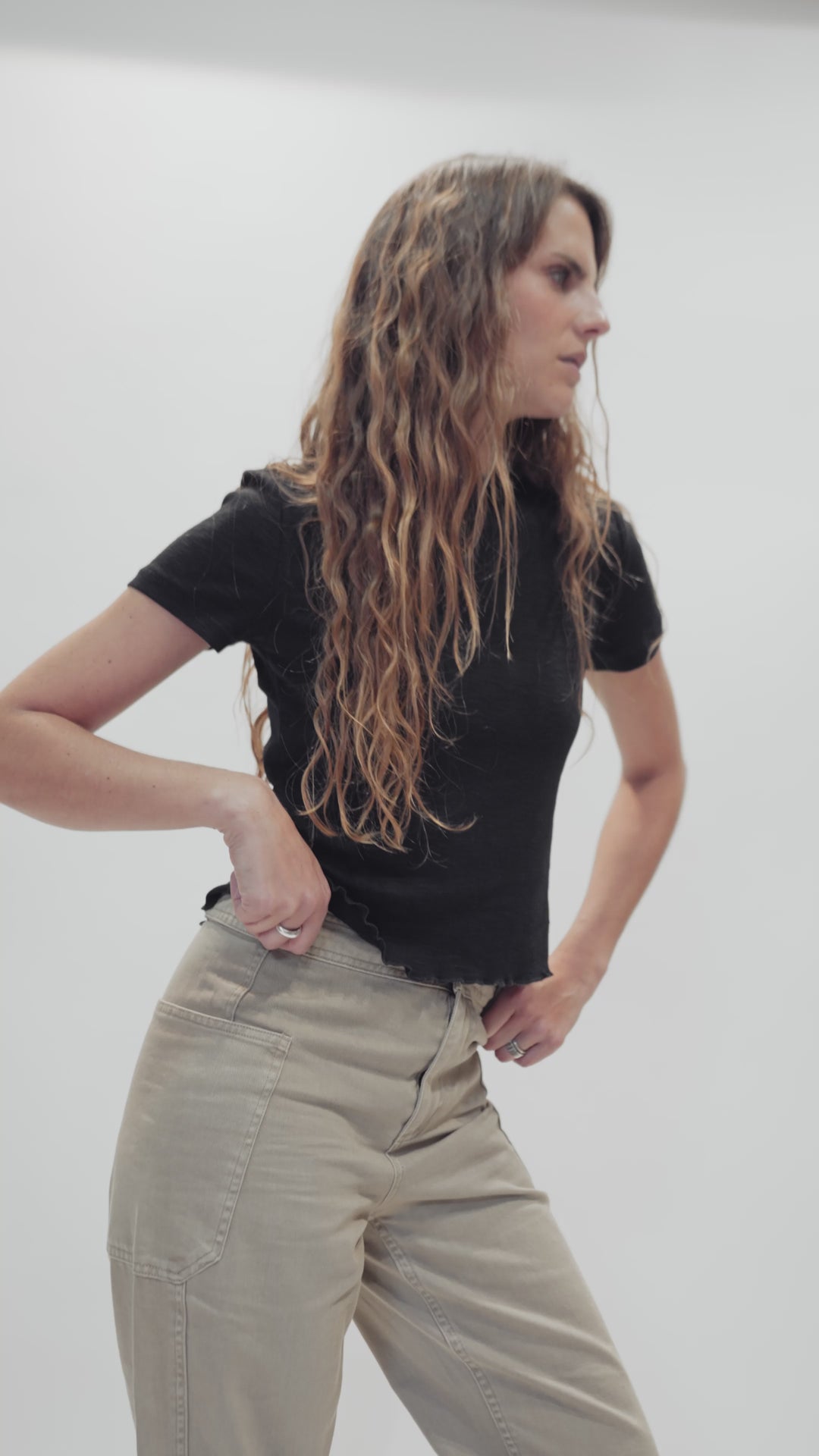 Polera Hilia Orgánica Negro Mujer