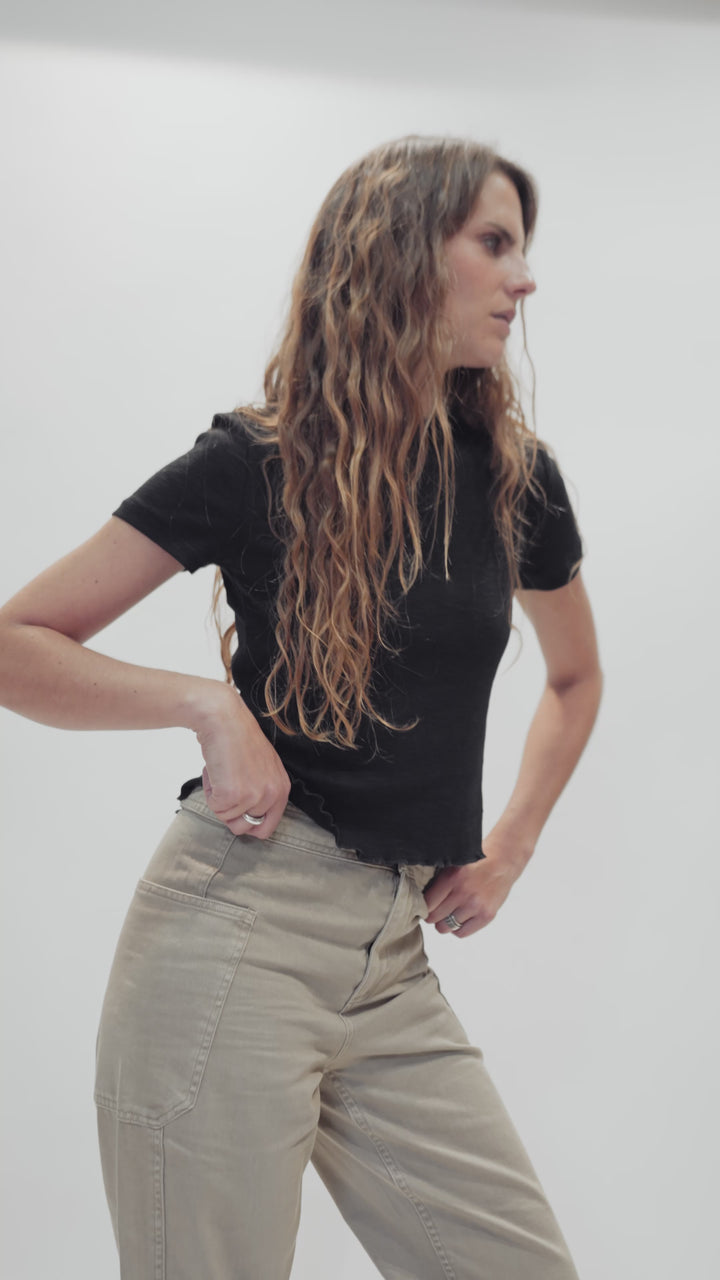 Polera Hilia Orgánica Negro Mujer