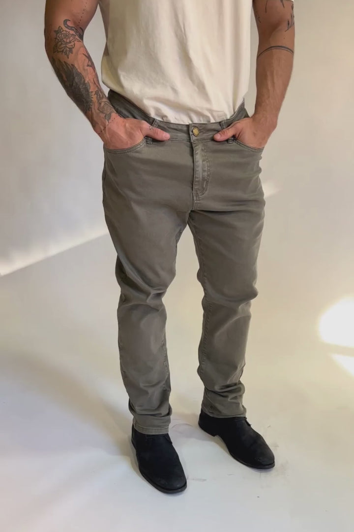 Jeans Gino Orgánico Verde Hombre