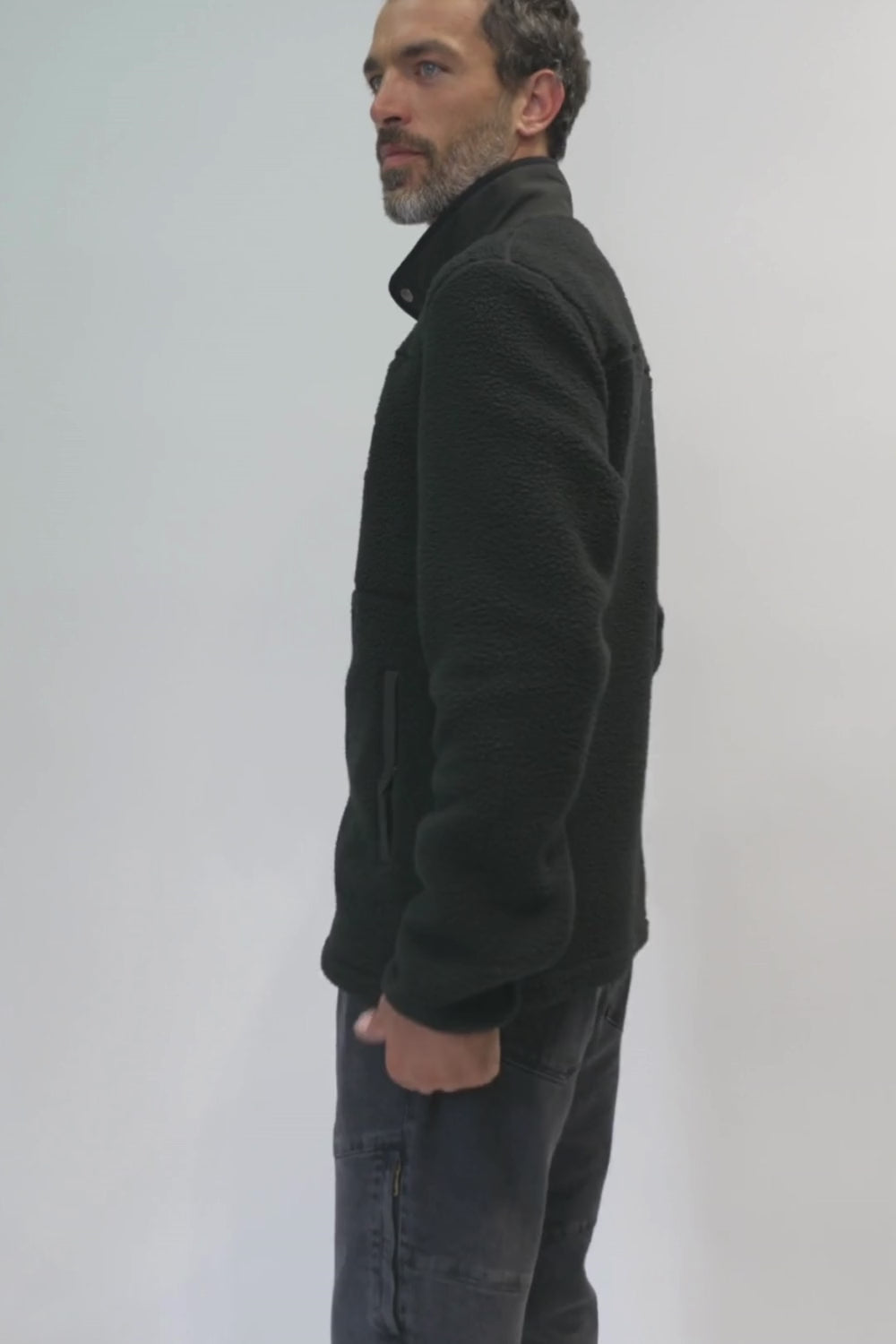 Polar Gael Reciclado Negro Hombre