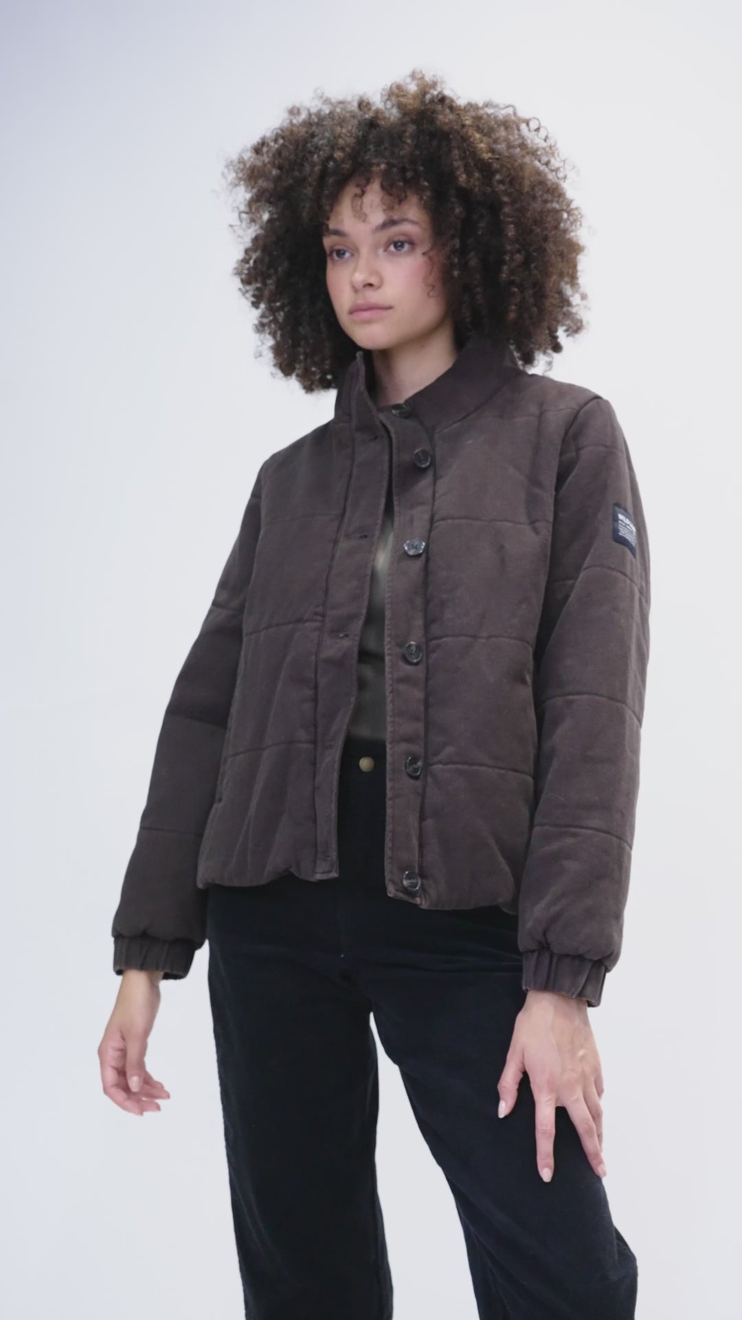 Parka Virae Orgánica Café Mujer